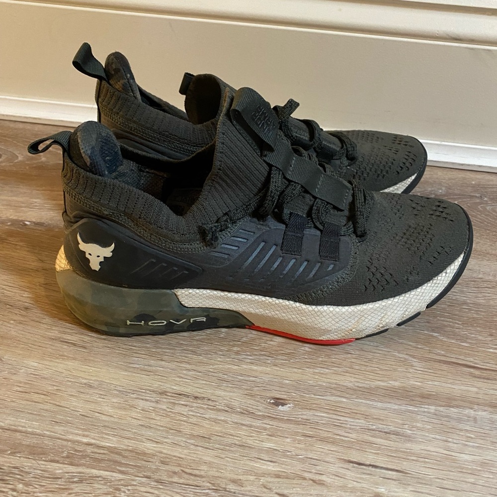 Black and Cream Athletic Sneakers